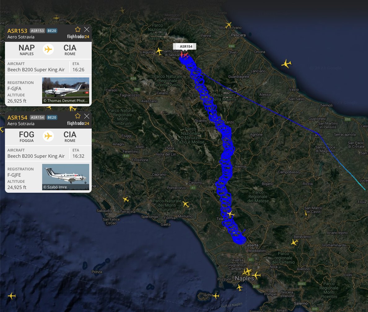 Flightradar24 on Twitter "Television relay coverage of the Giro d