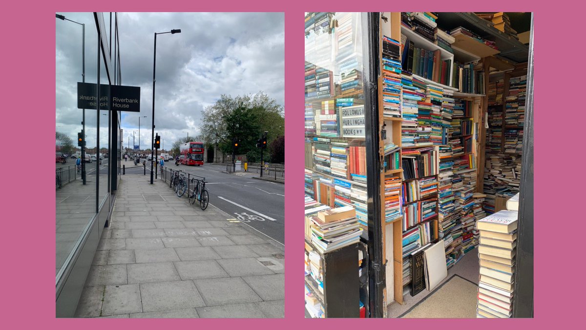 Popped into the new office today. Passed a #bookshop on the way…📚 #riverbankhouse #putneybridge #lovelondon