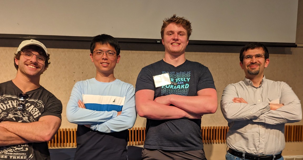 Nerd Club for the Win! 

Members of the #Muhlenberg football, wrestling and tennis teams recently teamed up to take first place at the Consortium for Computing Sciences in Colleges programming contest

bit.ly/42wJVpz

@DigInMules @MulesWrestling #CentConf #whyd3