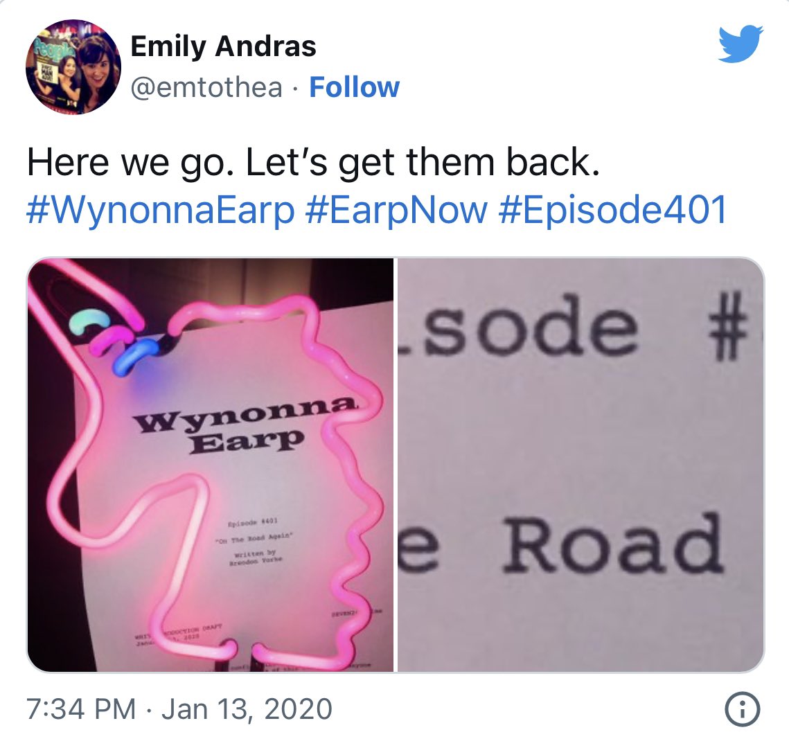 52M1873's tweet image. “Here we go. Let’s get them back.”

The 4x01 script &amp;amp; #EarpSoon became #EarpNow 📫 

The day when #BringWynonnaHome becomes #WynonnaIsHome we’re all going to 😭

2/

#WynonnaEarp