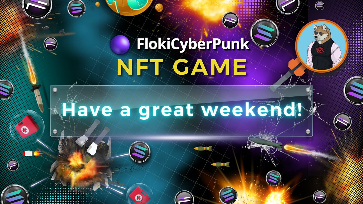 ➡️ Com➡️ Come in!
🎮 Play!
🥇 Win!

🤗 Have a great weekend with FlokiCyberPunk!

🔗Game link: fcp.flokicyberpunk.com