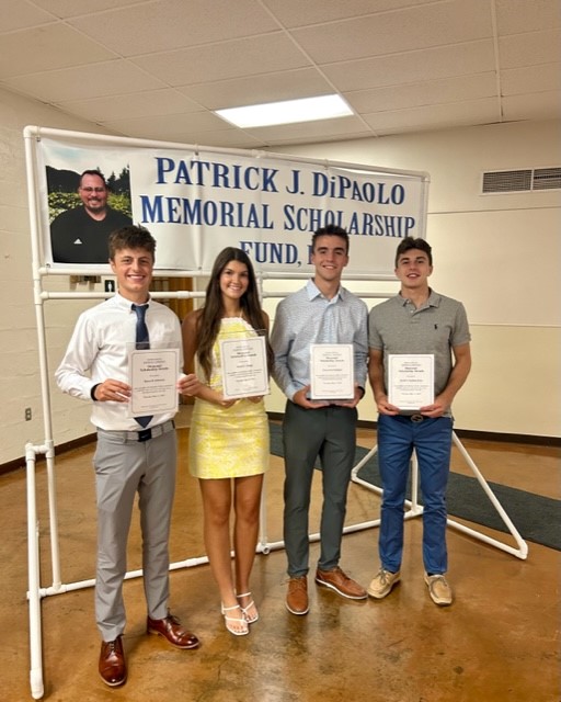 Congratulations to Alexa Tojaga ’23, Reece Johnson ’23, Vincent Padalino ’23 and Jake Sambuchino ’23. They were named four of the 10 recipients of the Patrick J. DiPaolo Scholarship.