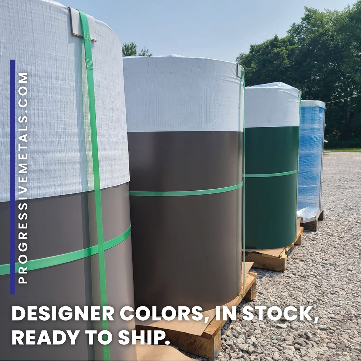 Your forecast: Sunny with dependable shipping.

#ProgressiveMetals #StockCoil #MetalCoil #24Gauge #26Gauge #28Gauge #LightGauge #Steel #RollFormer #RollForming #MetalRoof