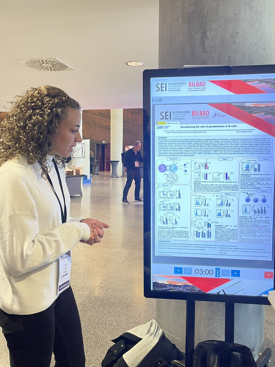 miborra25's tweet photo. Very proud of my lab mates at @NMartinezLAB lead by @numarmar presenting their work in B cell metabolism at @SEinmunologia 44th congress in Bilbao. https://t.co/DCHD4yUJq3