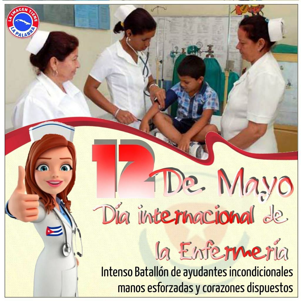 Se habla de REVOLUCIÓN Y SALUD.
Importante. En 1958 existían en el país 826 enfermeras y auxiliares de enfermería.
#Cuba 🇨🇺 posee HOY alrededor de 85 mil 700 enfermeros (as) que representa 76.2 por 10 mil habitantes.
#DíaInternacionaldelaEnfermería
#DeZurdaTeam