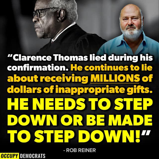 warrenswil's tweet photo. Calls mount for SCOTUS to adopt #EthicsCode
History will be harsh on John Roberts if he fails
So will most of US
Corruption at court just stinks!
Clarence Thomas is Exhibit A!
#ImpeachThomas now
#ProudBlue #DemVoice1 #Fresh
https://t.co/G3A28kbE36 https://t.co/tZw4qqDWbI