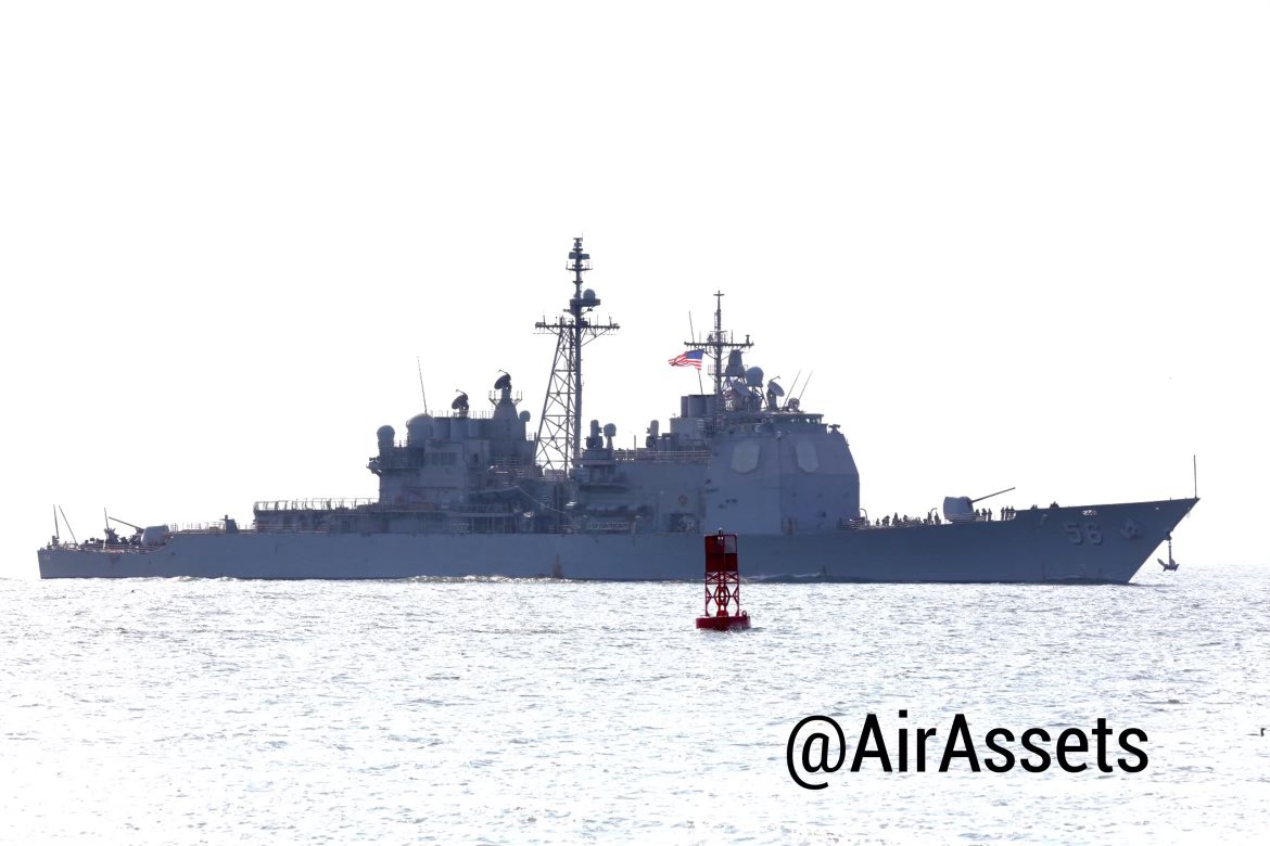 WarshipCam's tweet photo. USS San Jacinto (CG 56) Ticonderoga-class guided missile cruiser coming into Norfolk, Virginia - May 12, 2023 #usssanjacinto #cg56

SRC: webcam https://t.co/gsvd9eFQTm