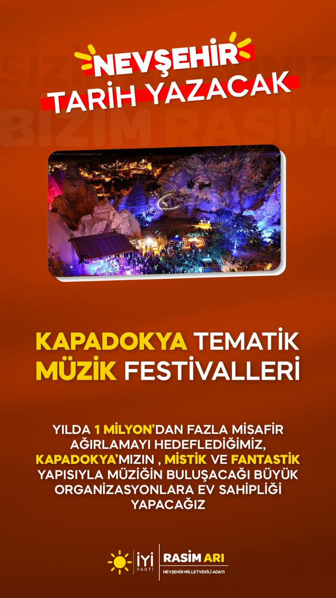 3-Kapadokyamızın romantik,mistik ve fantastik yapısıyla müziğin buluşacağı  festivallerde bir araya geleceğiz.
