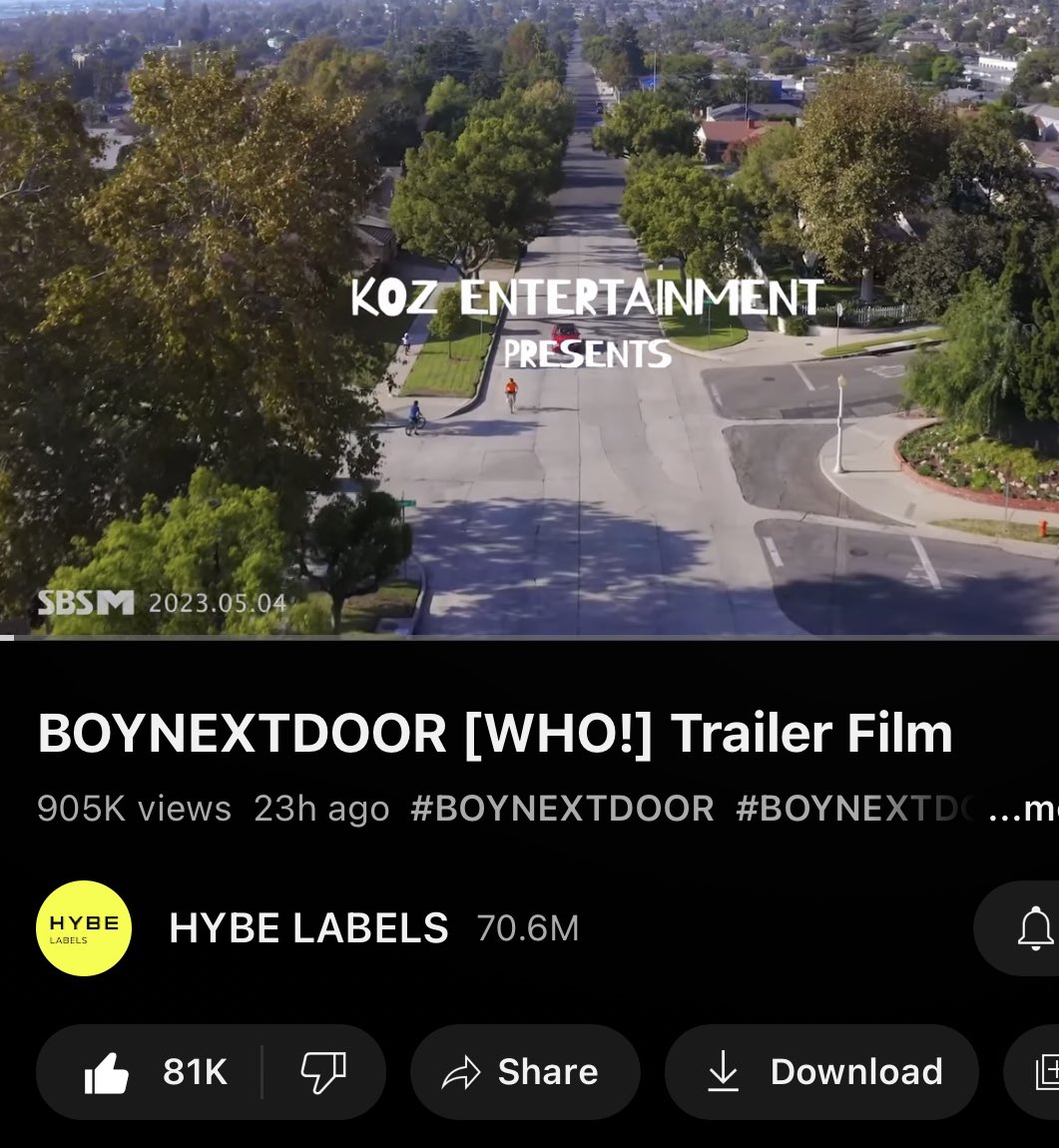 [YOUTUBE] } #BOYNEXTDOOR_TRAILERFILM has surpassed 900K+ Views on YouTube!

🔗: youtu.be/ajv8LCWorhM