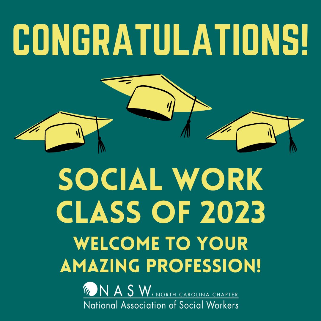 Another graduation weekend is upon us! Congratulations to all the BSW, MSW, DSW and PhD in Social Work graduates... welcome to your new social work career! Don't forget to tag us in your graduation photos with your NASW cord!