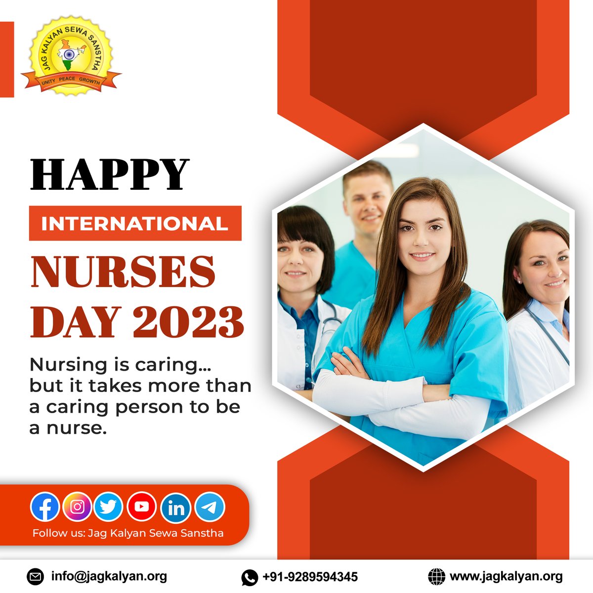 Jagkalyan2's tweet photo. Let’s celebrate the amazing nurses out there. We are forever grateful for your service and commitment to healing others. Happy Nurses Day! 📷
#jagkalyansewasanstha #maxclassmarket #alkapure #nursesday  #nurse #nurseswag #nursesonduty #nursestudent #nurseswholift #nursesofig https://t.co/SGx4UVqUqM