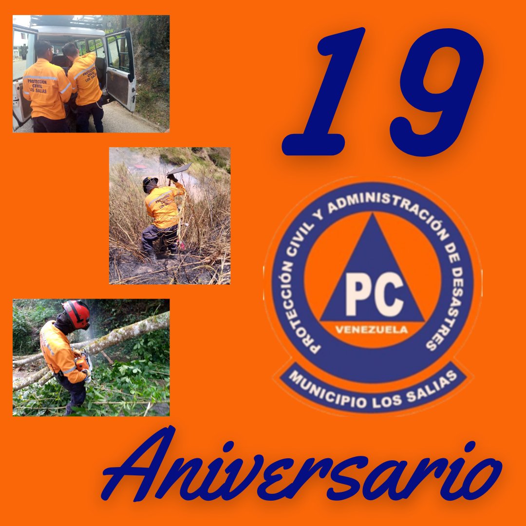 pclossalias's tweet image. Hoy 12 de Mayo celebramos 19 años de nuestra fundación, desde el primer día y hasta hoy salimos todos los días a dar lo mejor de nosotros para apoyar a nuestros vecinos cada vez que nos necesitan. Seguimos dando todo por San Antonio. #pclossalias #proteccioncivil