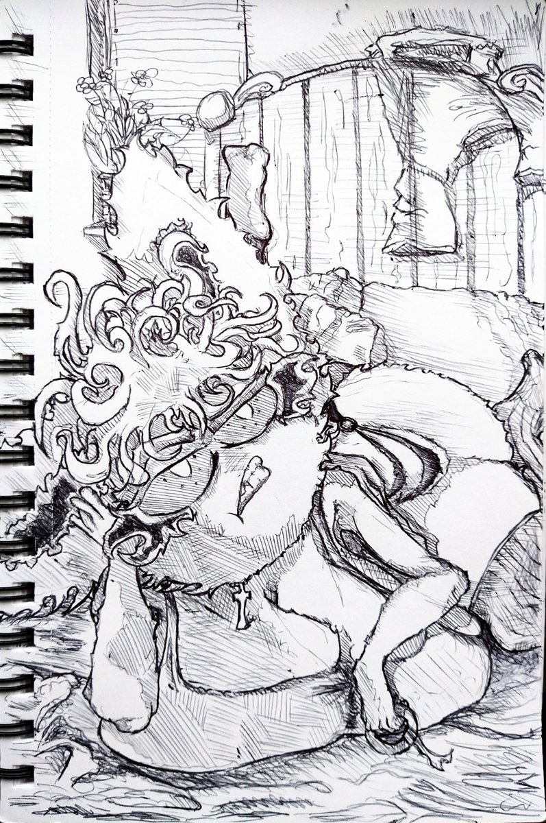 monsterdeath101's tweet photo. โจTwo pen sketches of my OCs!โจ
#art #mollyyolkeree #kristella #pensketch #penart #artstyle #cartoon #creatures #originalcharacters #originalart #originalartwork #cute #cuteart #lineart #fantasy #fantasyart #aliencreature #oc #ocart #bedroom #traditionalart #inkart https://t.co/kefTLk3jjG