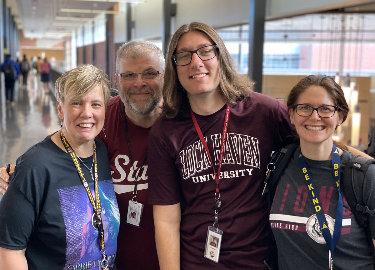 What a wonderful way to finish Teacher Appreciation Week! The State High marching band played and students lined the entryway to cheer for the faculty and staff as they came into the building this morning.