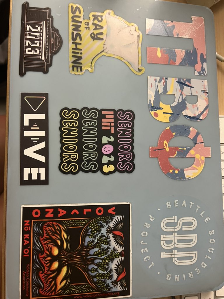 very happy with the laptop stickers i’ve collected these past 3 years