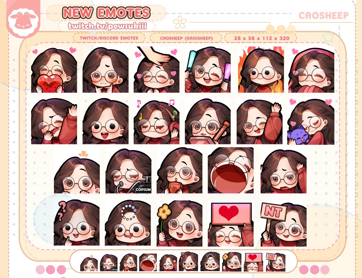 pewsols's tweet photo. my new emotes are so cute, thank you so much @CaoSheep 💌 https://t.co/vZWADNxk4n