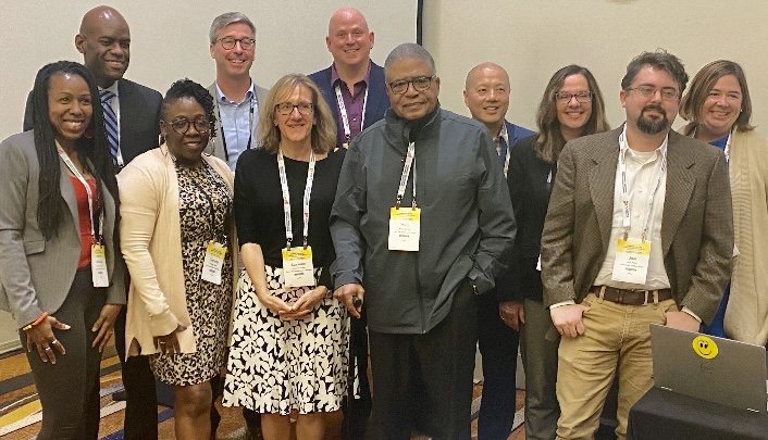 Philip TK Daniel (center) and other #edlaw folks at #aera2023 last month.