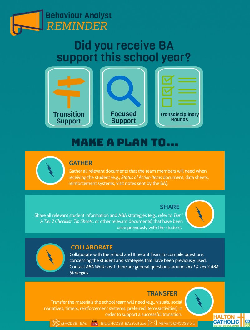 As we begin to wrap up the school year and start planning for the next here's some helpful tips #TuesdayTidbit <a href="/hcdsbSEAC/">SEAC</a>