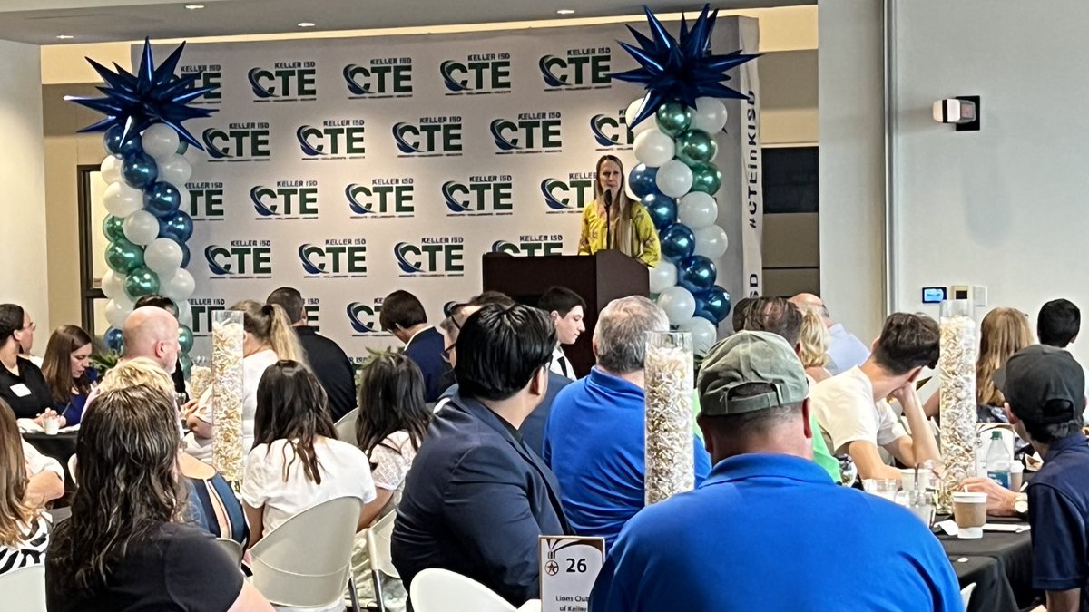 KellerISD's tweet photo. Thanks to the generosity of donors, including local businesses and corporate partners, @KellerISD_CTE awarded $98,500 in CTE scholarships to graduating seniors. These scholarships will help support the education and career goals of these outstanding students. #CelebrateKISD https://t.co/WY8lWw8gCE
