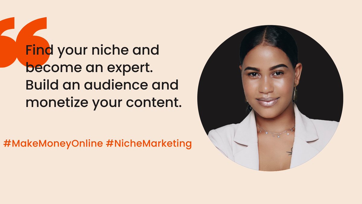 MilCopywriter's tweet image. #MakeMoneyOnline #NicheMarketing

&quot;Expertise in a niche + audience building = 💰 monetization. 

Find your niche, build your tribe, and turn your content into cash! #Moneymakingtips #OnlineEntrepreneur&quot;