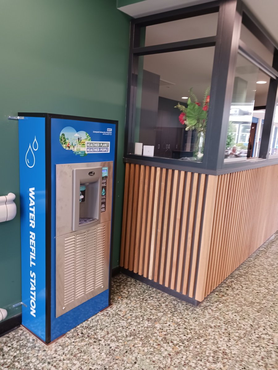 Have you spotted the new water bottle #Refill stations @LivHospitals #GreenerNHS #HealthierFutures