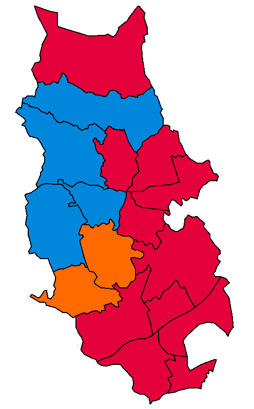 Bury Metropolitan Borough Council Election 2023

🌹 Labour/ Labour Co-Op - 31 (+2)
🌳 Conservative - 11 (-1)
🫂 Radcliffe First - 8 (-)
👤 Independent - 1 (-)
🔶 Liberal Democrats - 0 (-1)