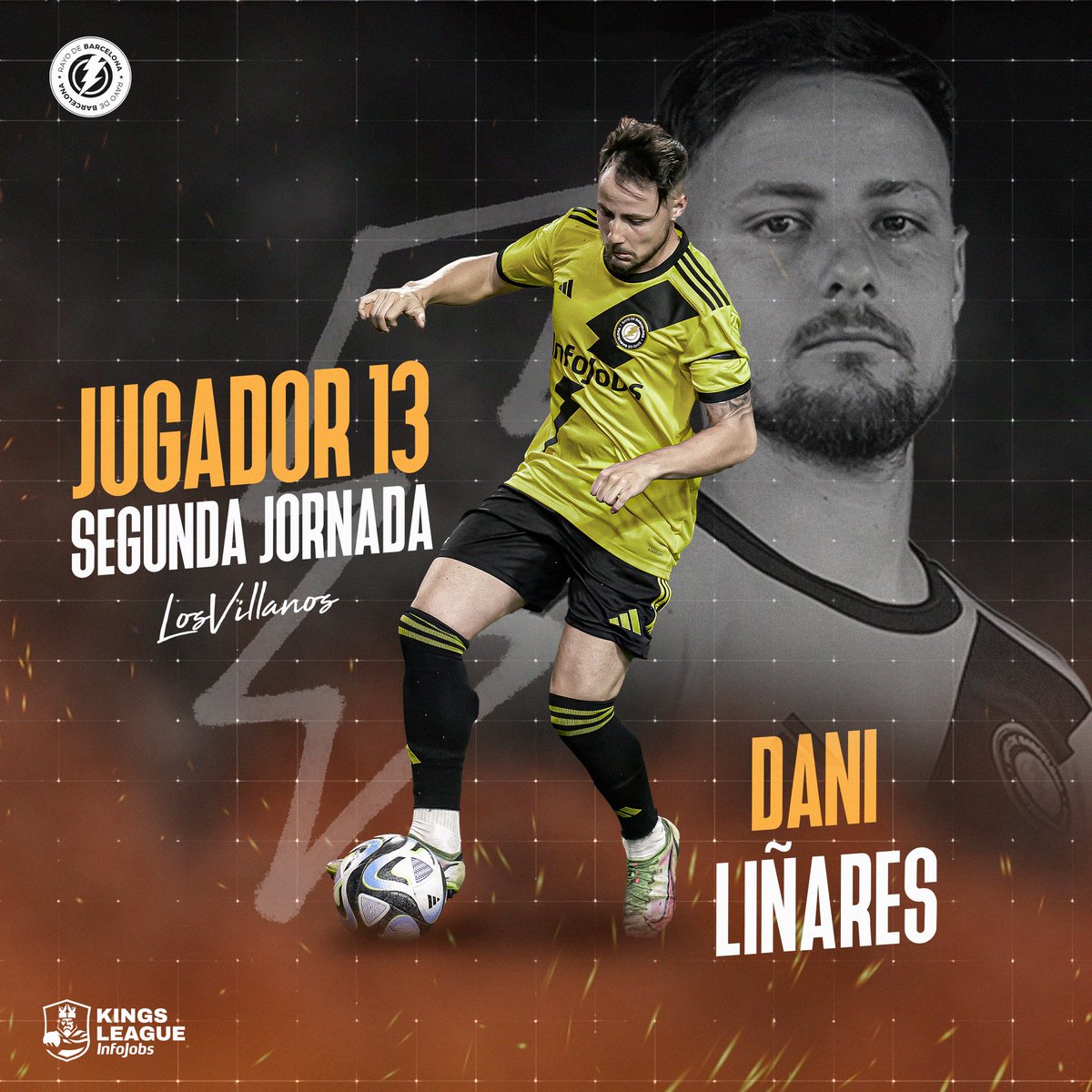 RayodeBarcelona's tweet photo. 🤪 De verdad alguien dudaba de que Dani Liñares no iba a repetir?
💛 Este domingo volveremos a disfrutar de la magia del SimyoMVP de la Jornada 1.
¡VAMOS RAYO! ⚡️ #LosVillanos 🦹🏻♂️ https://t.co/dzN9Vf6AVf