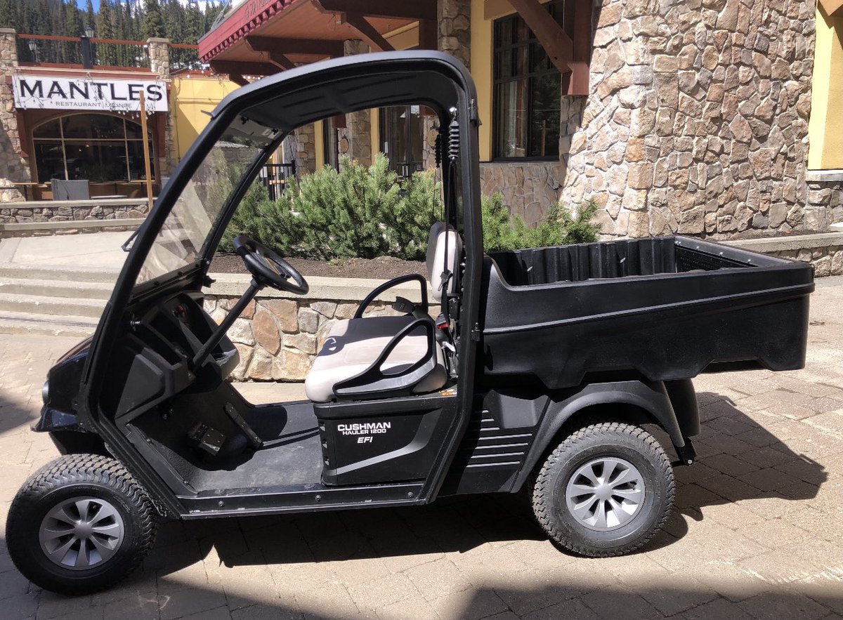 Cushman Hauler 1200 with ROPS and seatbelts. Thanks very much to <a href="/Keith_Lyall/">Keith Lyall</a> and the team at Sun Peaks Resort. Enjoy the new buggies! #golf #UV #cushman #bc