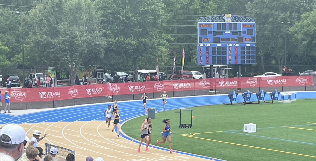 SYDNEY AUGMON FINISHES 4TH IN THE PRELIMS AND WILL ADVANCE TO THE STATE FINALS IN THE 800!