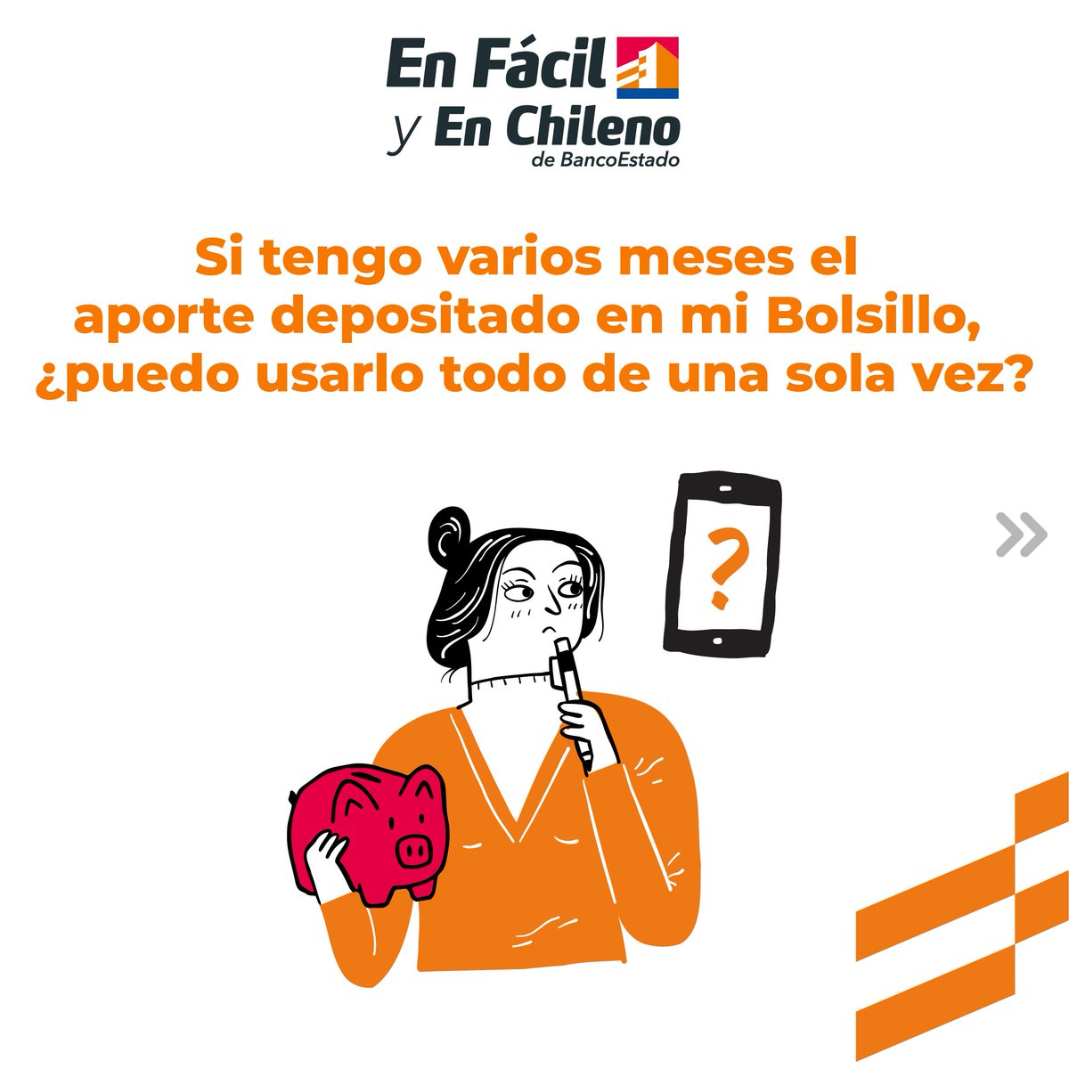 BancoEstado's tweet photo. ¿Estás pensando en acumular el monto del Bolsillo Familiar Electrónico? 💰

Revisa las imágenes y entérate de todo para usarlo de la mejor manera.

#BolsilloFamiliar #Beneficios #EnFacilYEnChileno https://t.co/7U5huf3ljs