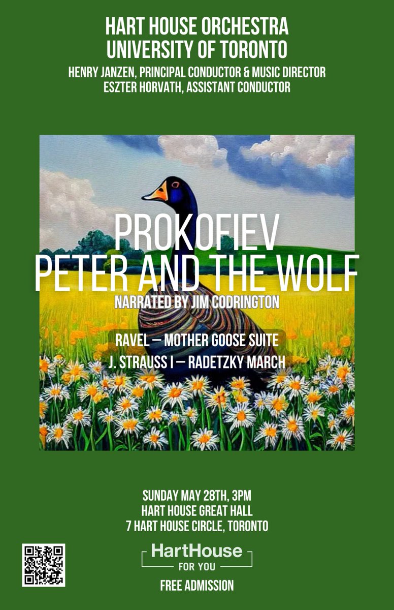 HHOrchestra's tweet photo. We are very excited to invite you to our summer concert on Sunday May 28th, 3pm. This concert is especially planned to be a family concert and all kids are welcome! Features Prokofiev's famous "Peter and the Wolf". As always, admission is free! https://t.co/8Hx9J3owDp
