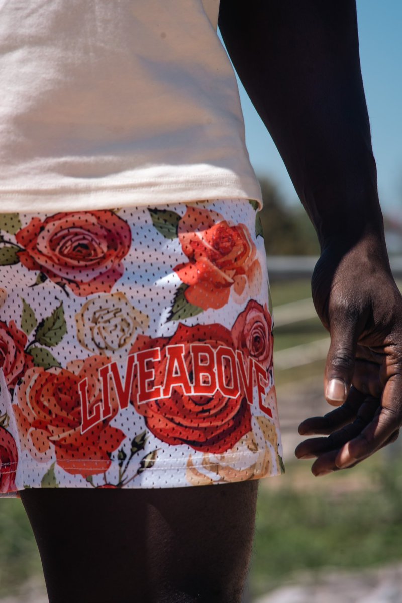 LiveAboveCO's tweet photo. 🌹 You deserve your flowers! Brand new collection online now featuring our Rose for you Mesh shorts and premium weighted tshirt! Pre-Order Now https://t.co/m8nwzedj6s https://t.co/9jbSmryvBo