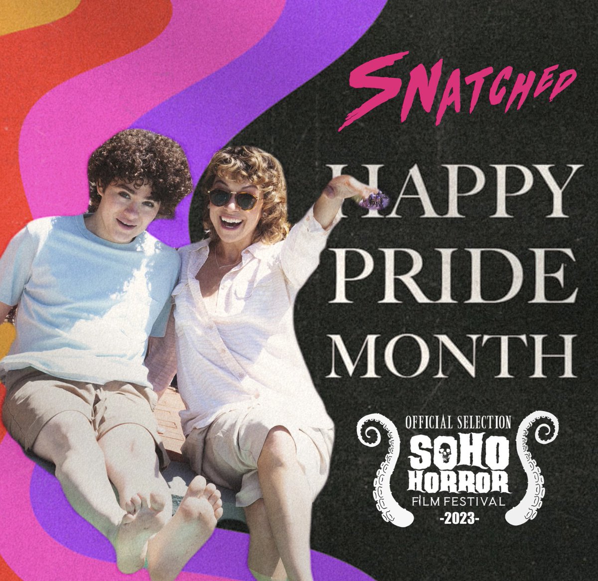 BoatAshore's tweet photo. UK Hon! At long last, SNATCHED is finally making its way across the pond next month to screen at @SoHoHorrorFest’s Horror Pride virtual film festival, the largest celebration of LGBTQ+ horror in the world! 🇺🇸🇬🇧 Link in bio.

#KeepCalm #CarryOn #GetSnatched https://t.co/XmMwdfiuYz