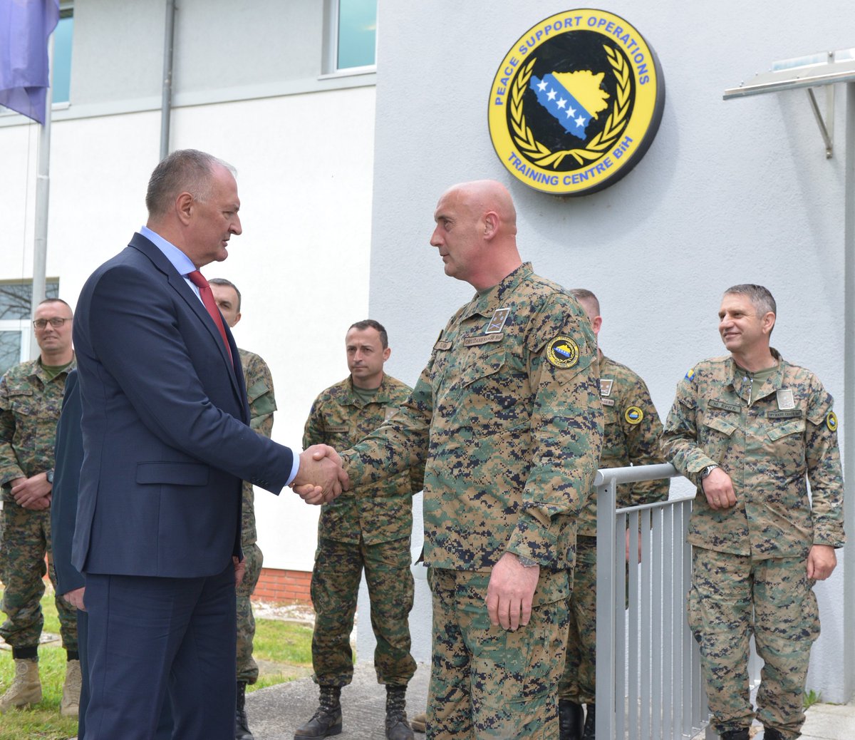 natobih's tweet photo. We are #StrongerTogether.  From #PSOTC where BiH help train personnel from all over the world; to the Balkans Game Half Marathon; and BiH CHOD joining his EU and NATO counterparts- these activities help us to work together, maintain peace and protect all citizens of #BiH. https://t.co/pOZXC2ZteF