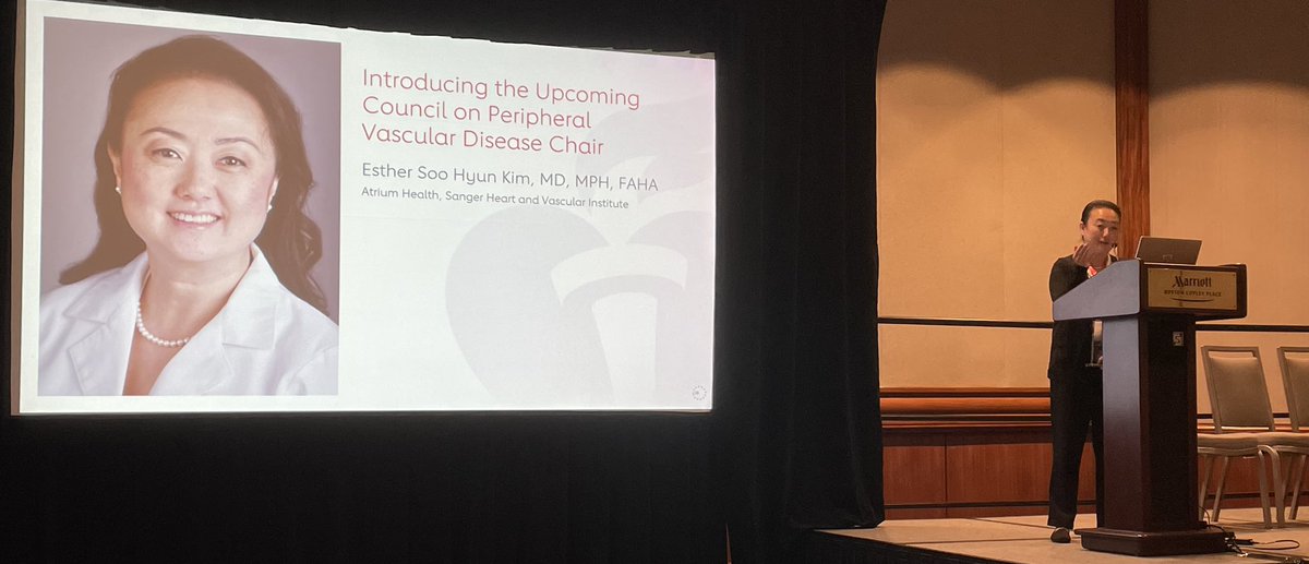 Esther Kim (@esthershkimmd) on Twitter photo Excited to be next Chair of <a href="/American_Heart/">American Heart Association</a> @CouncilPvd. Special thanks to <a href="/NaomiHamburg/">Naomi Hamburg</a> <a href="/henke1965/">peter henke</a> for their mentorship as immediate past chairs & <a href="/DrMarkCreager/">Mark Creager</a> <a href="/JoshuaBeckmanMD/">Josh Beckman</a> for bringing PVD to the forefront of CV priorities at AHA. Time to get to work & do my part. Excited to be next Chair of <a href="/American_Heart/">American Heart Association</a> @CouncilPvd. Special thanks to <a href="/NaomiHamburg/">Naomi Hamburg</a> <a href="/henke1965/">peter henke</a> for their mentorship as immediate past chairs & <a href="/DrMarkCreager/">Mark Creager</a> <a href="/JoshuaBeckmanMD/">Josh Beckman</a> for bringing PVD to the forefront of CV priorities at AHA. Time to get to work & do my part.
