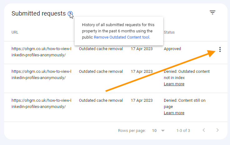SEO Tip of the Day: Use Google Search Console's "Outdated Content" report to see any PUBLIC removal requests submitted against your website

If you see any possibly submitted by a competitor, you can simply cancel the removal

Nice defense against potential negative SEO via <a href="/ohgm/">Oliver H.G. Mason 📉</a>