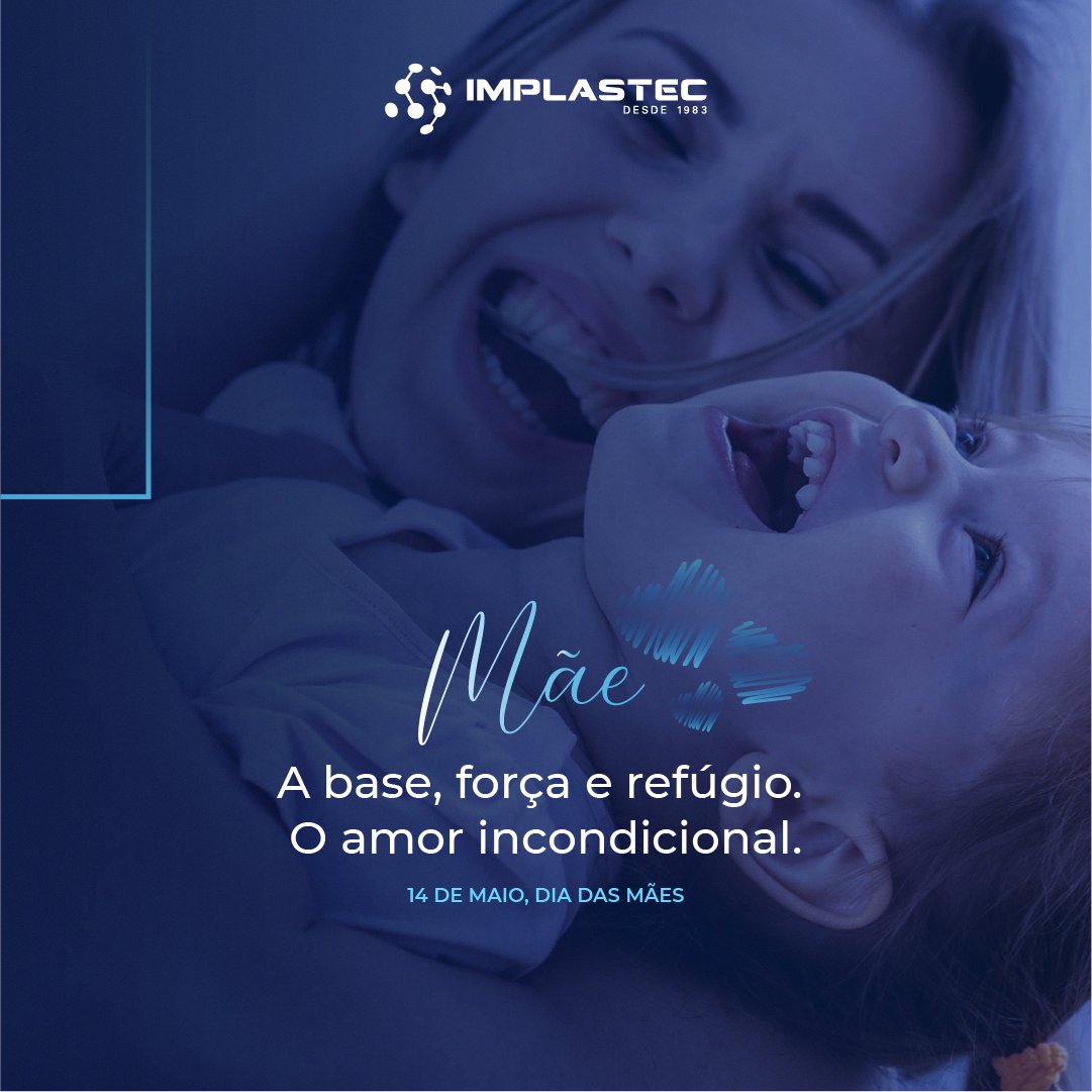 Implastec's tweet photo. O espírito materno é algo que transcende o
contato físico, é uma força invisível que nos
acompanha durante toda nossa vida, é o elo que nos
une ao princípio feminino, ao princípio criador da
vida ao qual chamamos mãe.
Feliz dia das mães! 🥰💙
#diadasmaes #mothersday #implastec https://t.co/nvnSZknWEZ