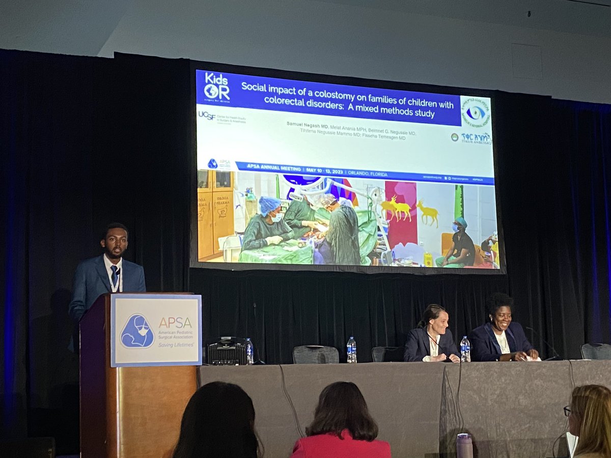 @UCSF_CHESA fellow @negashsamie showed that caregivers of children with stomas in Ethiopia carried a huge economic and psychosocial burden  - we need more for these hidden children! @KidsOperating @CQ_Stephens #pediatricsurgeries #globalsurgery #APSA2023 #APSA #mixedmethods