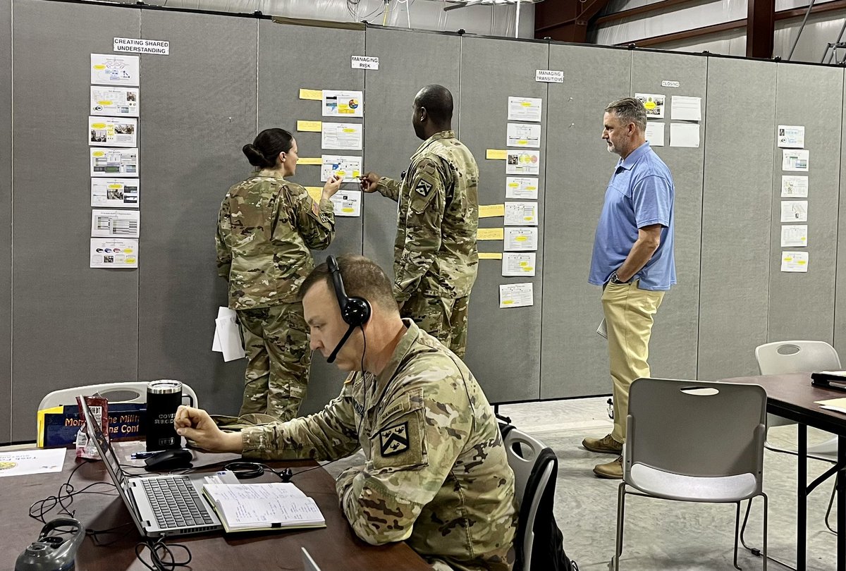 Mission Command Training Program (@usarmymctp) on Twitter photo Wrapped up supporting <a href="/USArmyNorth/">U.S. Army North #JFLCCresponds</a>’s Vibrant Response 2023 exercise with Virginia-based Joint Task Force Civil Support, Michigan-based TF 46 & Utah-based TF 76
They practiced defense support of civil authorities (DSCA) in response to various crisis scenarios on the US homeland Wrapped up supporting <a href="/USArmyNorth/">U.S. Army North #JFLCCresponds</a>’s Vibrant Response 2023 exercise with Virginia-based Joint Task Force Civil Support, Michigan-based TF 46 & Utah-based TF 76
They practiced defense support of civil authorities (DSCA) in response to various crisis scenarios on the US homeland