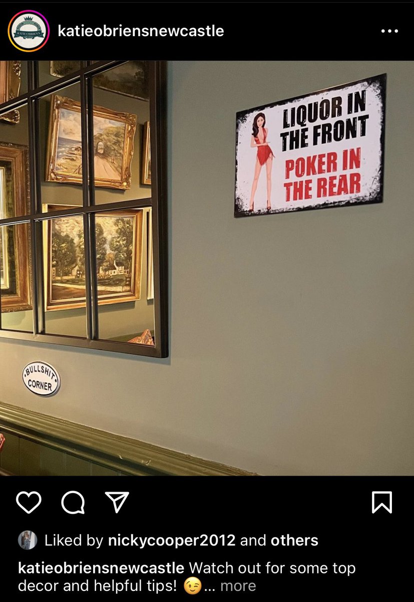 Love a new bar in NCL, propping up the hospitality trade 🤔