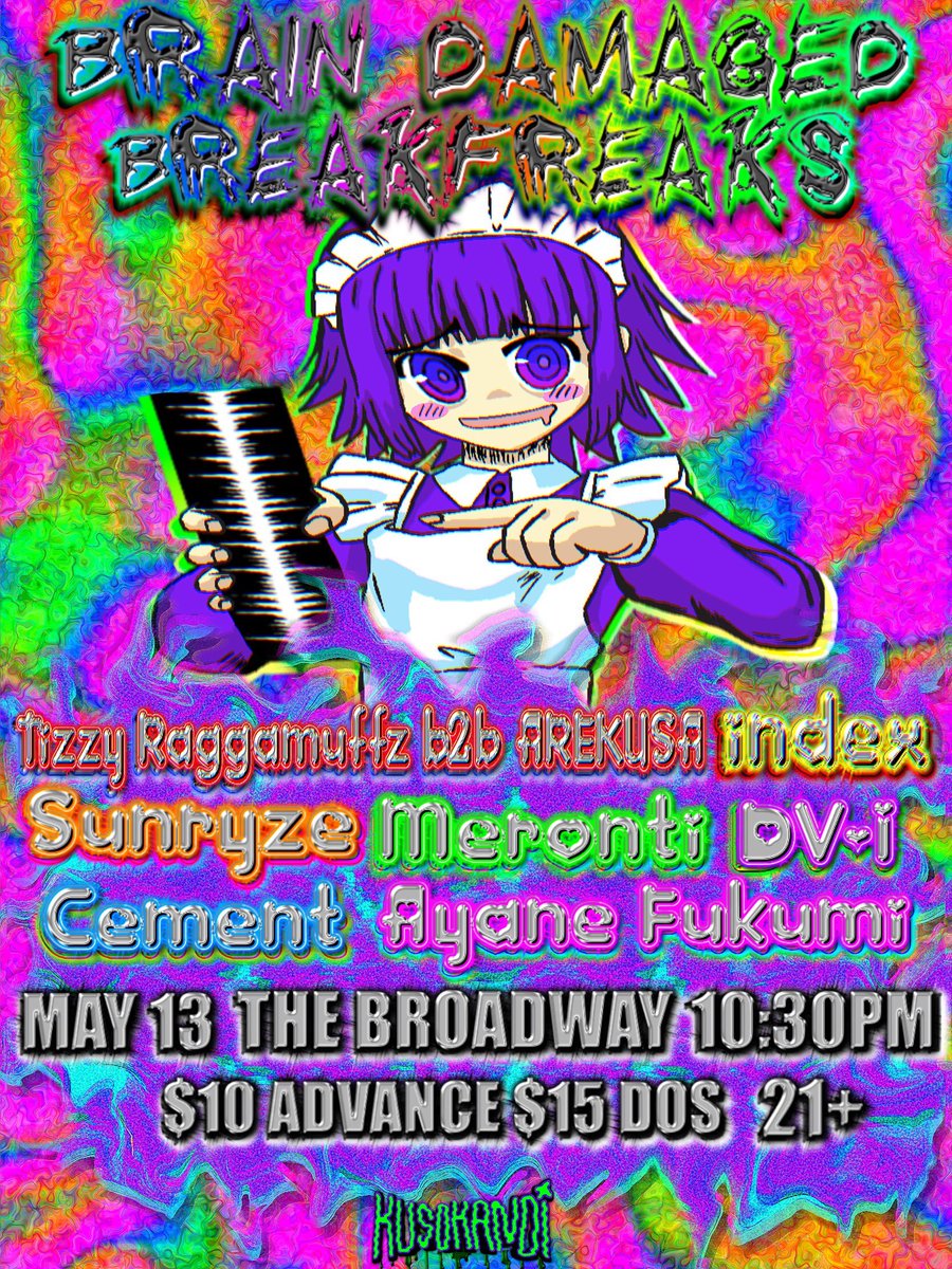 melon_uchujin's tweet photo. Unfortunately @lussoxt and Petpud won't be able to play the show tomorrow. Instead index and @TiZzYraGG4muFFz who is going b2b with @thereallexluthr will be joining us! WERE GUNNA GO HARD TOMORROW DON'T MISS IT!
@AyaneFukumi 
@physicallydv 
@Sunryze95 
CEMENT https://t.co/3RlV7rAJX2