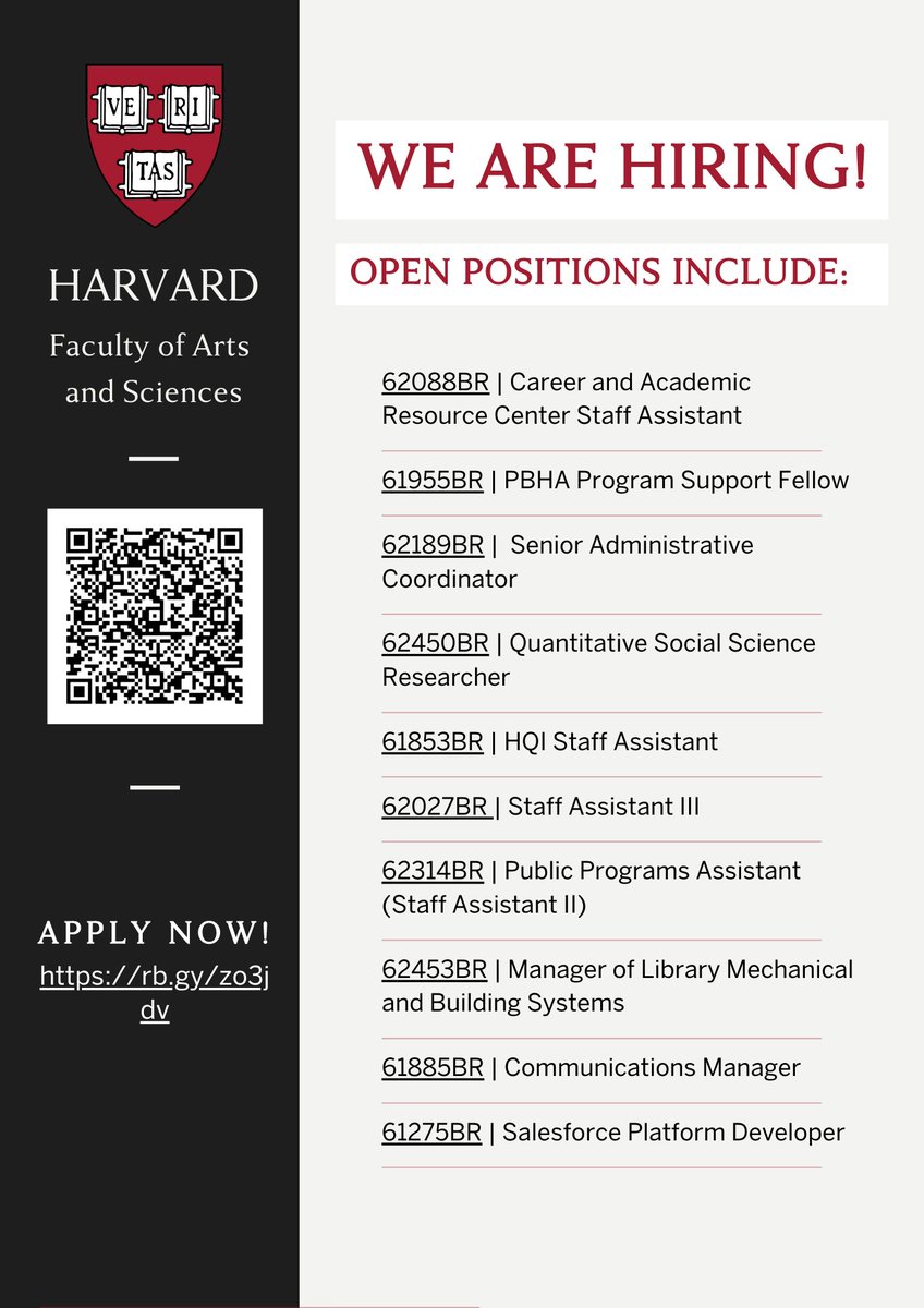 HarvardFASJobs's tweet photo. we can't wait to meet you! https://t.co/zbyGFpfIoI