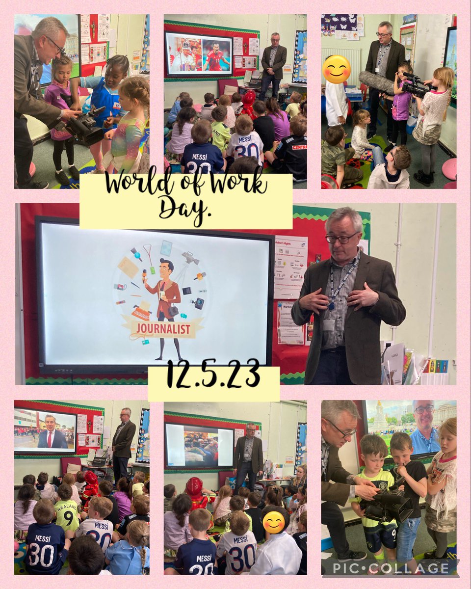 goldsworthy_mrs's tweet photo. Thank you so much to Mr.McGhie for coming in to see 1CG this afternoon. The children enjoyed learning what itโs like to be a journalist. @llandaffcity #Worldofworkday https://t.co/kxHhaLVm5M