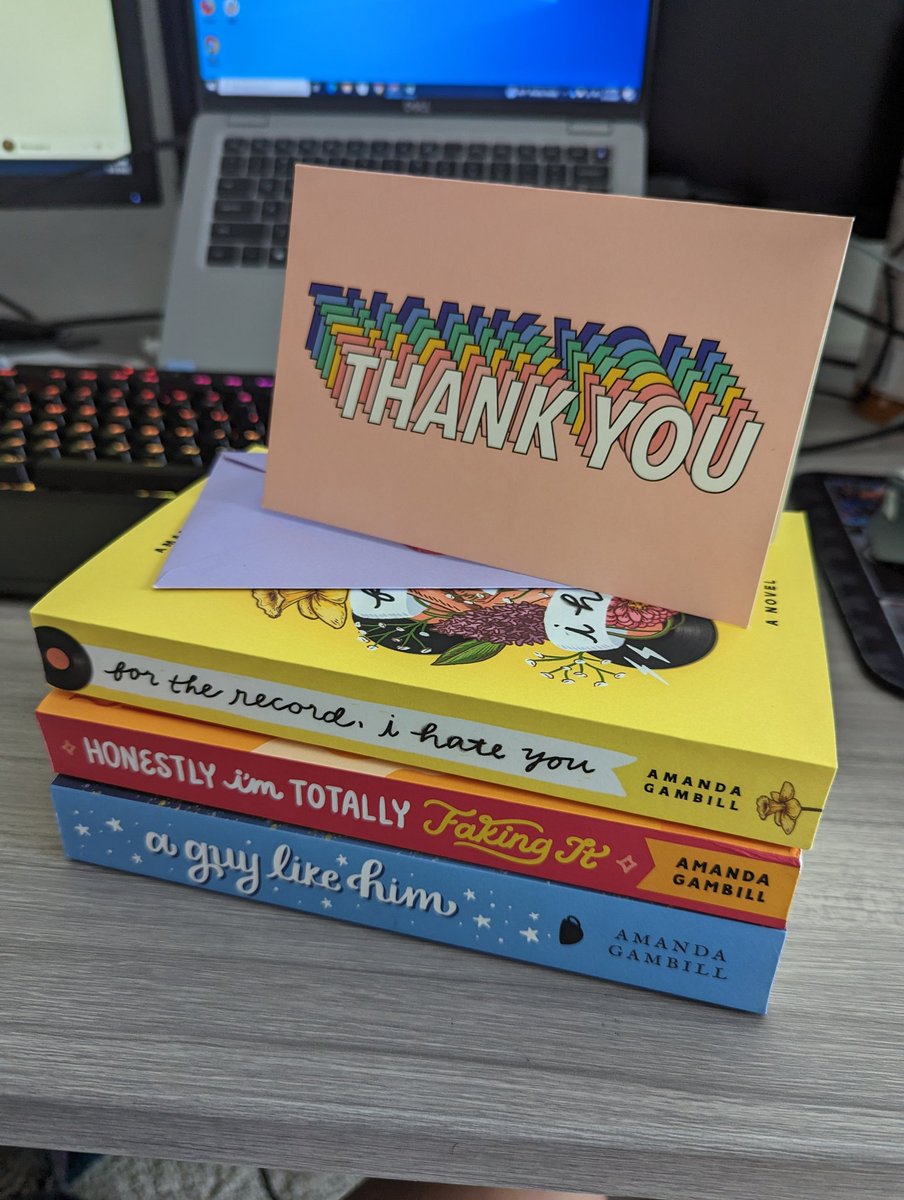 AutumnNMarsden's tweet photo. OMGGGGGG PLEASE EXCUSE ME WHILE I FANGIRL OVER THESE SIGNED BOOKS AND CARD FROM @byamandagambill 😭😭😭😭😭 https://t.co/6QKSHbwClC