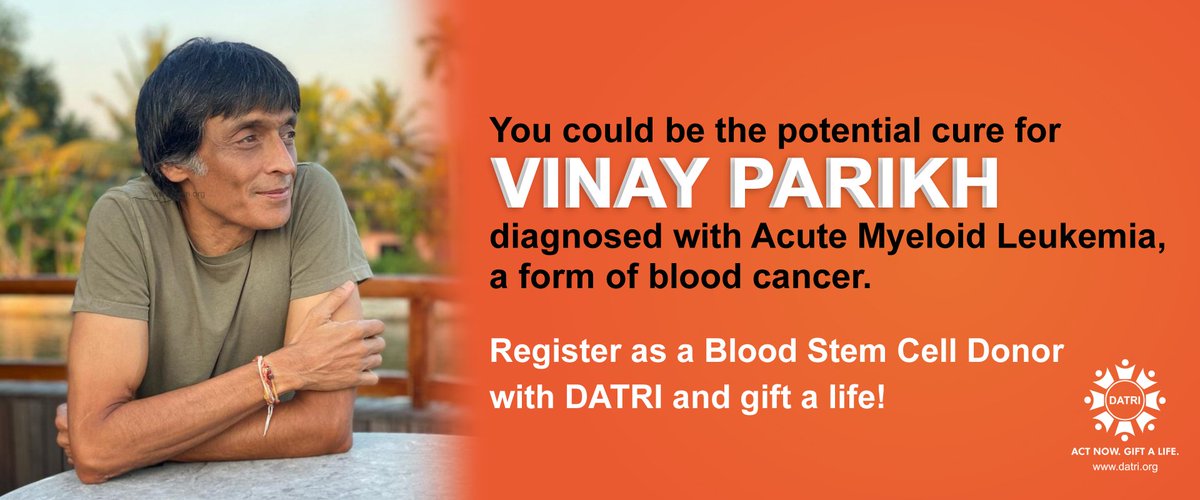 ishaan_jhavs's tweet photo. My friend's dad had a transplant from a half-match which didn't alleviate his condition. He needs stem cells from a perfect match urgently. Please register and share if you can!

India - https://t.co/fnPxDfRsTD
US - https://t.co/86RxR188SP
UK - https://t.co/X75af55Pwr https://t.co/WA5cjTCPH7