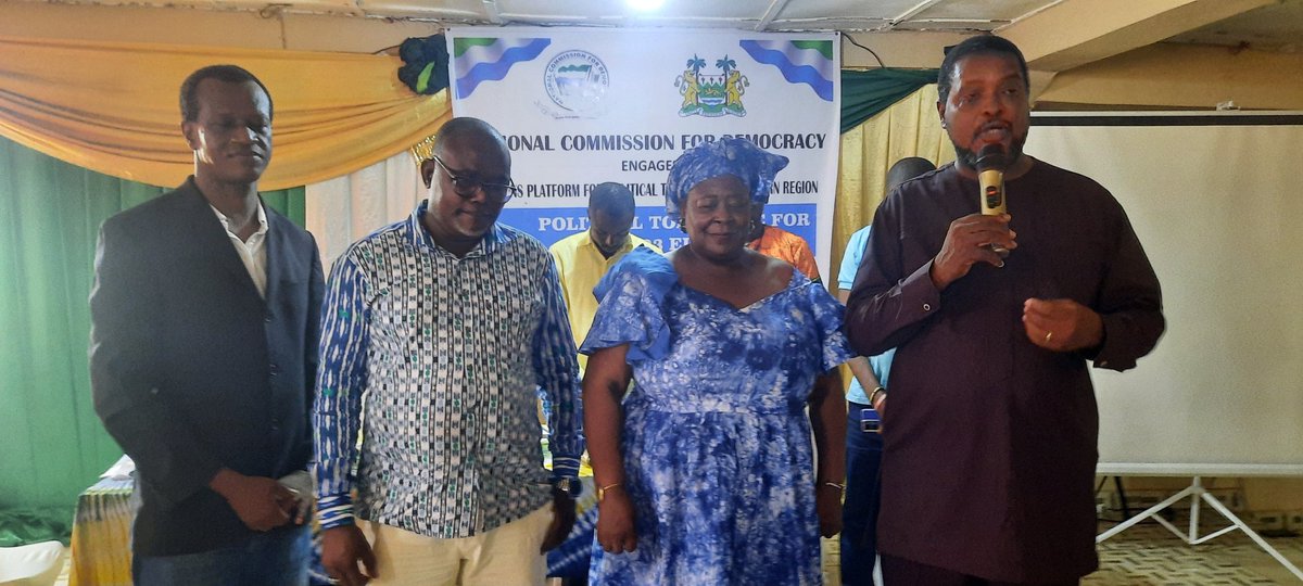 The National Commission for Democracy (NCD) has officially launched the Citizens' Platform for Political Tolerance for the Southern Region today Friday 12th May 2023 at the Olive's Garden Hall in Bo. The launching was done together with the Co-Chair, NMDHR and stakeholders in Bo.