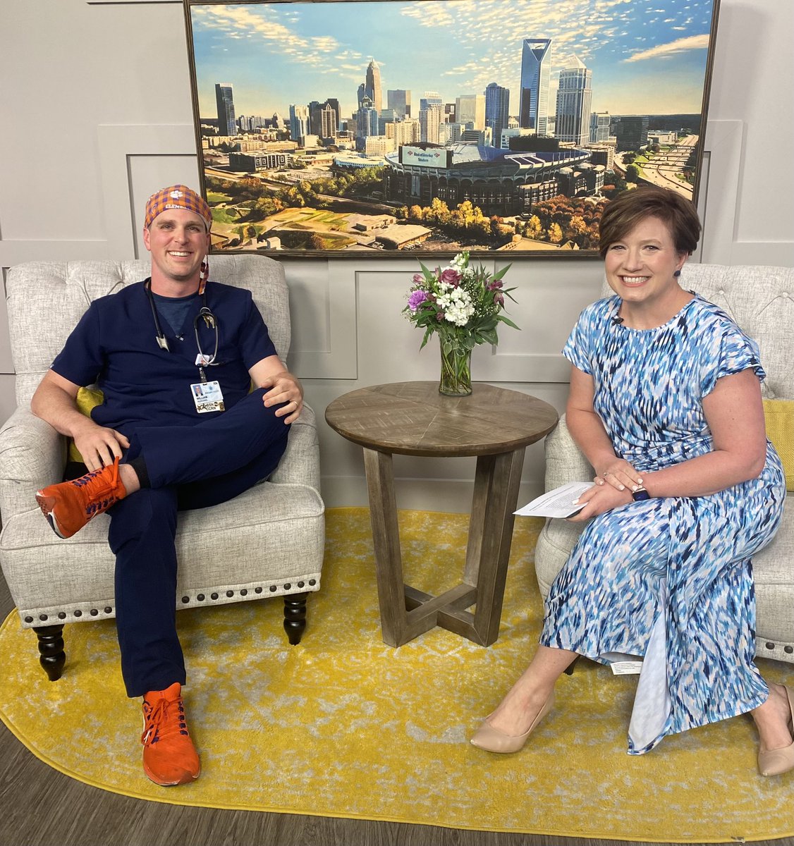 It’s National Nurses Week. William Hastings is a nurse with @AtriumHealth . He works in the ICU. He tells Kristen it’s really important to educate families as they face those difficult times. @WBTVKristenM @cherylbrayboy #NationalNursesWeek