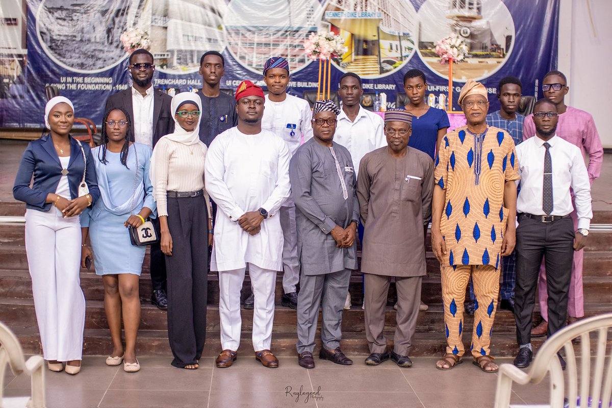 _raylegend's tweet image. Throwback to Prof. Adewole's Personality Lecture held at Trenchard Hall, UI last week Monday. Say hi if you spot yourself. 

#Thread2 

President of Nigeria  CEO of Twitter Glazers  Ratcliffe