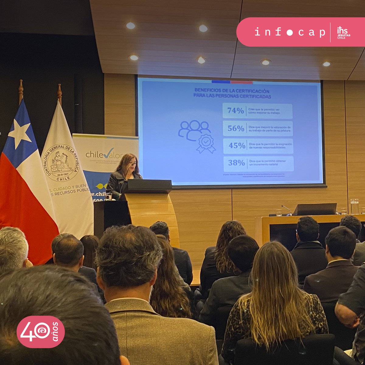 INFOCAP_Chile's tweet photo. Nuestro Director Ejecutivo @danilonunez participó de la cuenta pública de @chilevalora donde su Secretaria Ejecutiva @RivilloXimena, presentó los principales hitos de la gestión institucional 2022 y desafíos 2023.
#Infocap #ChileValora #CuentaPublica https://t.co/bo4HFr7Bbg
