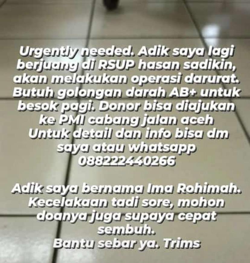 Bismillah, barangkali ada yang sesuai dengan gol.darah tsb bisa hub no dibawah <a href="/infobdg/">BANDUNG ᮘᮔ᮪ᮓᮥᮀ</a> <a href="/PRFMnews/">Radio PRFM</a>